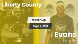 Matchup: Liberty County vs. Evans  2018