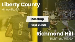 Matchup: Liberty County vs. Richmond Hill  2018
