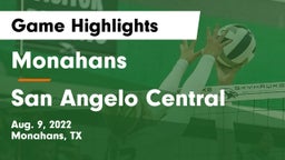 Monahans  vs San Angelo Central  Game Highlights - Aug. 9, 2022