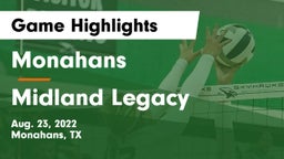 Monahans  vs Midland Legacy Game Highlights - Aug. 23, 2022