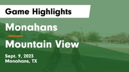 Monahans  vs Mountain View  Game Highlights - Sept. 9, 2023