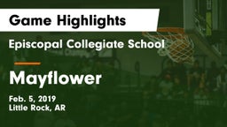 Episcopal Collegiate School vs Mayflower  Game Highlights - Feb. 5, 2019