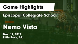 Episcopal Collegiate School vs Nemo Vista  Game Highlights - Nov. 19, 2019