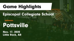Episcopal Collegiate School vs Pottsville  Game Highlights - Nov. 17, 2020