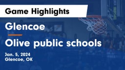 Glencoe  vs Olive public schools Game Highlights - Jan. 5, 2024