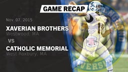 Recap: Xaverian Brothers  vs. Catholic Memorial  2015