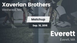 Matchup: Xaverian Brothers vs. Everett  2016