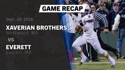 Recap: Xaverian Brothers  vs. Everett  2016