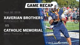 Recap: Xaverian Brothers  vs. Catholic Memorial  2016