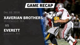 Recap: Xaverian Brothers  vs. Everett  2016