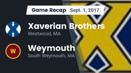 Recap: Xaverian Brothers  vs. Weymouth  2017
