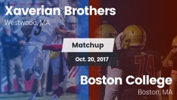 Matchup: Xaverian Brothers vs. Boston College  2017