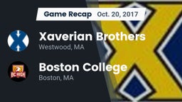 Recap: Xaverian Brothers  vs. Boston College  2017