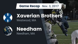 Recap: Xaverian Brothers  vs. Needham  2017