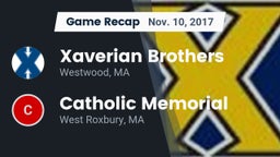 Recap: Xaverian Brothers  vs. Catholic Memorial  2017