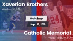 Matchup: Xaverian Brothers vs. Catholic Memorial  2018