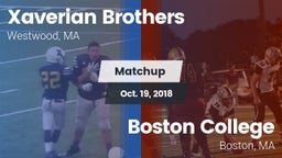 Matchup: Xaverian Brothers vs. Boston College  2018