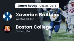 Recap: Xaverian Brothers  vs. Boston College  2018