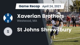 Recap: Xaverian Brothers  vs. St Johns Shrewsbury 2021