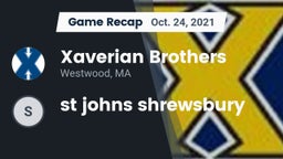 Recap: Xaverian Brothers  vs. st johns shrewsbury 2021