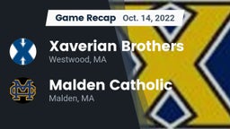 Recap: Xaverian Brothers  vs. Malden Catholic  2022