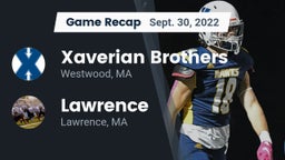 Recap: Xaverian Brothers  vs. Lawrence  2022
