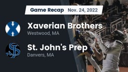 Recap: Xaverian Brothers  vs. St. John's Prep 2022