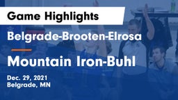 Belgrade-Brooten-Elrosa  vs Mountain Iron-Buhl  Game Highlights - Dec. 29, 2021