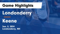 Londonderry  vs Keene  Game Highlights - Jan. 5, 2024