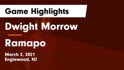 Dwight Morrow  vs Ramapo  Game Highlights - March 2, 2021