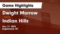 Dwight Morrow  vs Indian Hills  Game Highlights - Jan. 21, 2023