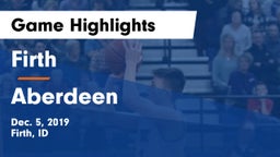 Firth  vs Aberdeen  Game Highlights - Dec. 5, 2019