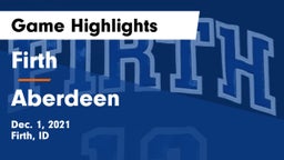 Firth  vs Aberdeen  Game Highlights - Dec. 1, 2021