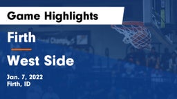 Firth  vs West Side  Game Highlights - Jan. 7, 2022