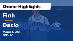 Firth  vs Declo  Game Highlights - March 1, 2024