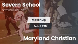 Matchup: Severn School vs. Maryland Christian 2017