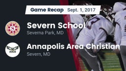 Recap: Severn School vs. Annapolis Area Christian  2017