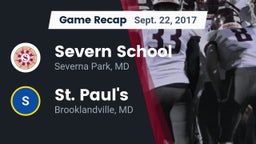 Recap: Severn School vs. St. Paul's  2017