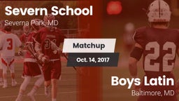 Matchup: Severn School vs. Boys Latin  2017