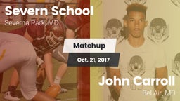 Matchup: Severn School vs. John Carroll  2017