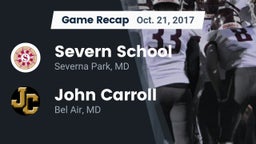 Recap: Severn School vs. John Carroll  2017