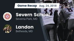 Recap: Severn School vs. Landon  2018