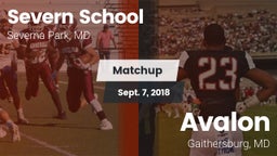 Matchup: Severn School vs. Avalon  2018