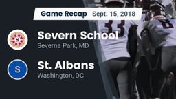 Recap: Severn School vs. St. Albans  2018