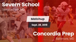 Matchup: Severn School vs. Concordia Prep  2018