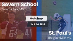 Matchup: Severn School vs. St. Paul's  2018