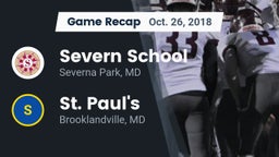 Recap: Severn School vs. St. Paul's  2018