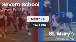 Matchup: Severn School vs. St. Mary's  2018