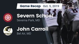 Recap: Severn School vs. John Carroll  2019