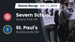 Recap: Severn School vs. St. Paul's  2019